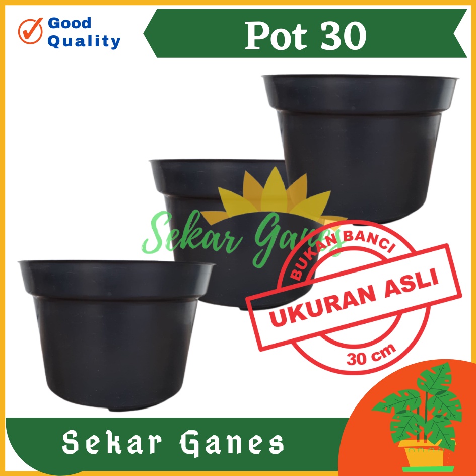 Pot 30 Hitam Pot Tanaman Hias Pot 30 Cm Hitam Tebal Murah Grosir Bibit Pot Bunga Hitam Pot 30 Murah