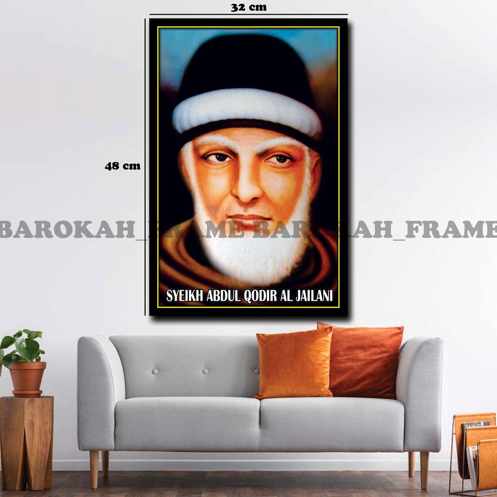 Syeh Abdul Qodir Jaelani Poster Bingkai  32x48cm