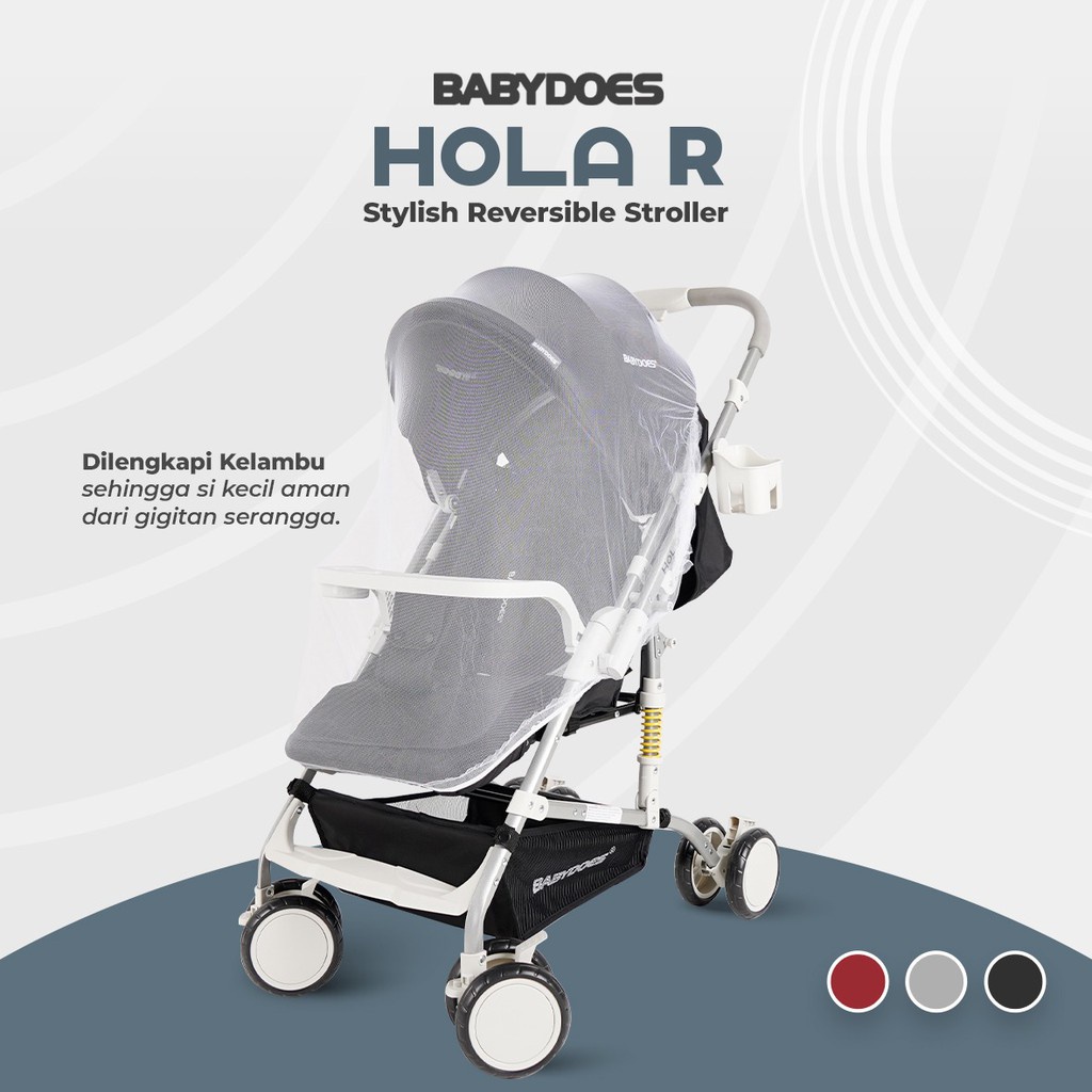 Makassar - Stroller Bayi Babydoes OLLA R / New Hola R 319 SN / Olla R+ Plus Kereta Dorong Bayi Hadap Ibu Stylish Reversible