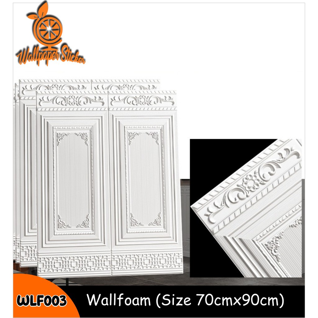 Wallpaper dinding 3d foam / Wallpaper dinding kamar tidur anak wallstiker Foam 3D Wallfoam Motif Kayu