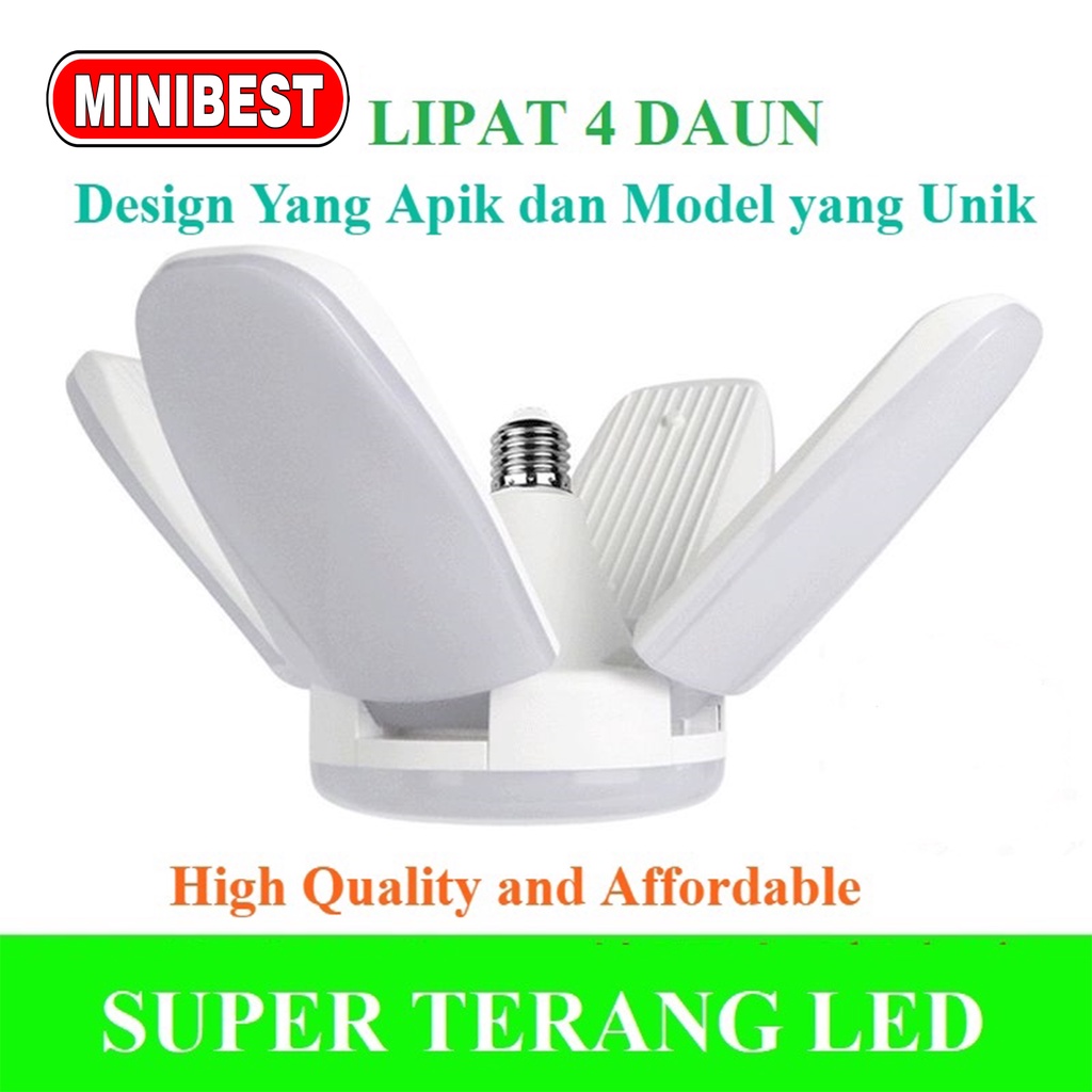 [MB] Lampu Lipat Bohlam Fan Blade LED / Lampu Kipas LED Model Daun / Lampu Lipat Kipas 28W LAMPU LED SUPER TERANG