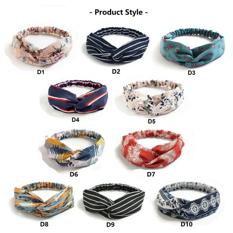 Stylish Korean Hair Twist Band Bando bandana Simpul gaya Korea Super Cute