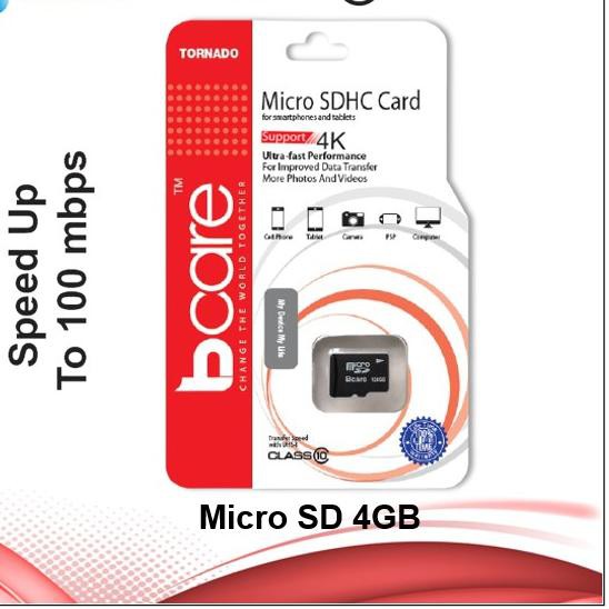 ♥ Bcare Micro Sd 4Gb C10 ▼
