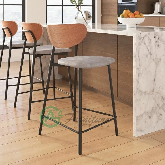 Kursi Mini Bar Minimalis Vanderhoof Rangka Besi