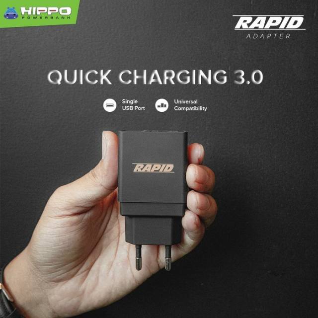 Hippo Rapid Batok 18W Quick Charging  3.0