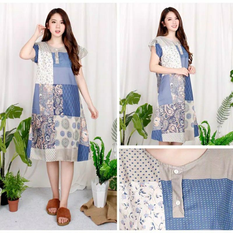 Daster kancing depan, daster baju tidur