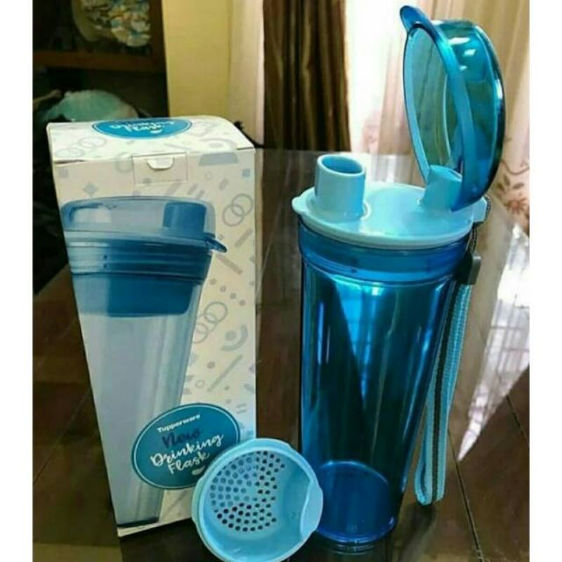 botol minum drinking flash biru tuperware 400 ml