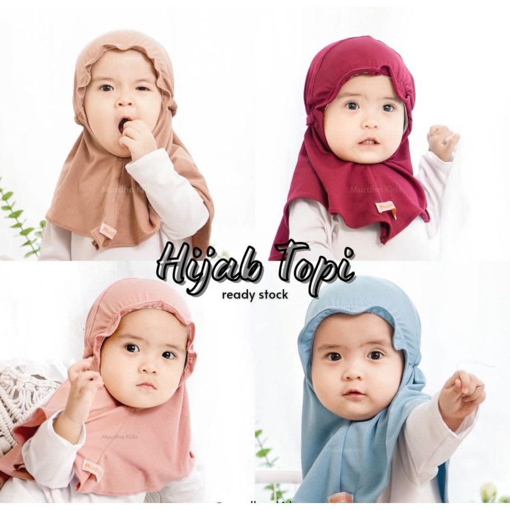 Jilbab Anak / Bergo Anak Jersey Shakila 0-3 Tahun