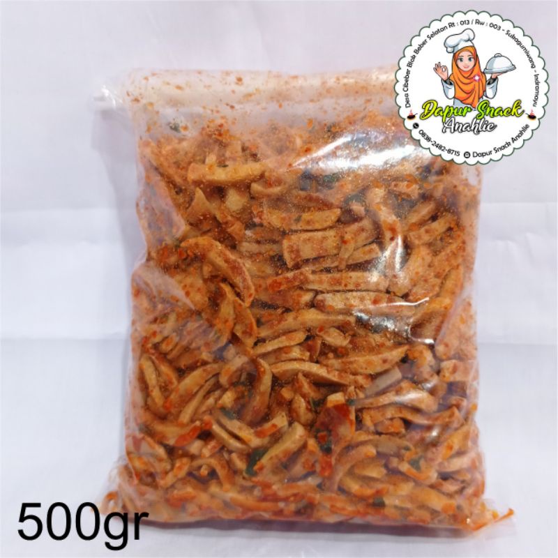 

Basreng medok pedas daun jeruk isi 500 gr