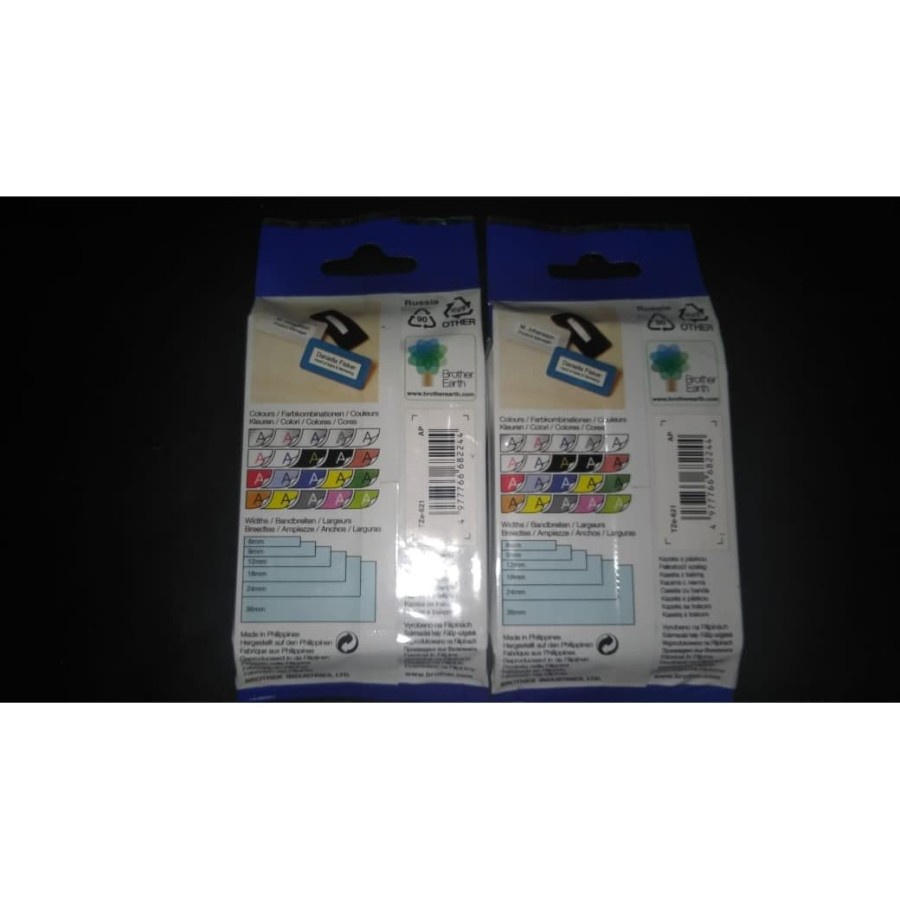 

BROTHER LABEL TAPE TZE 621 9MM BLACK ON YELLOW ORIGINAL