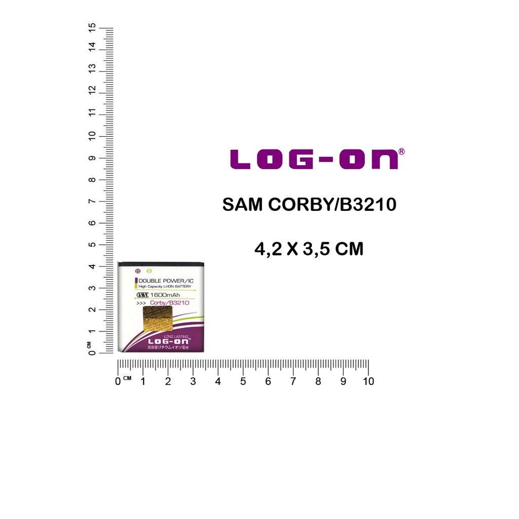 LOG-ON BATERAI SAMSUNG B3210 BATRE DOUBLE POWER BATTERY LOG-ON