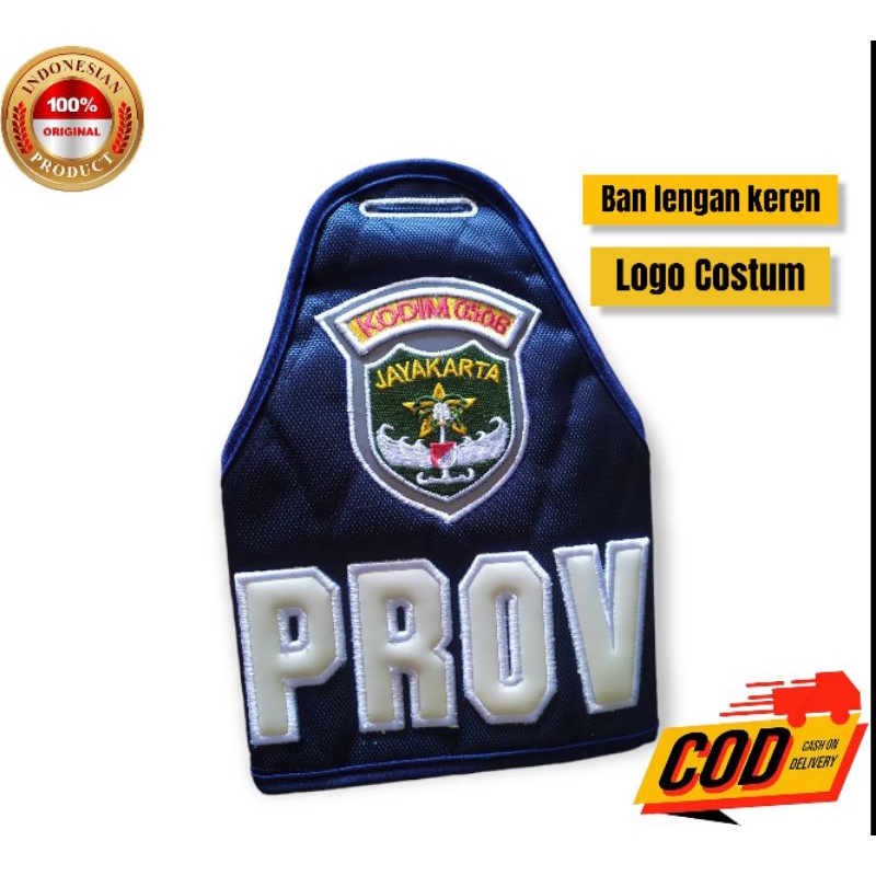Ban lengan PROVOST TNI-AD TNI-AU TNI-AL ban lengan PROV tulisan putih