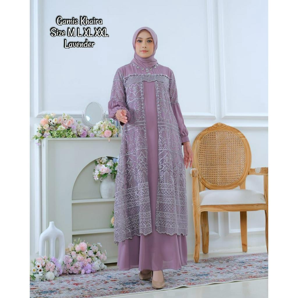 KHAIRA DRESS / KEBAYA SERAGAMAN //GAMIS PESTA DAN KONDANGAN TERBARU//GAMIS BROKAT