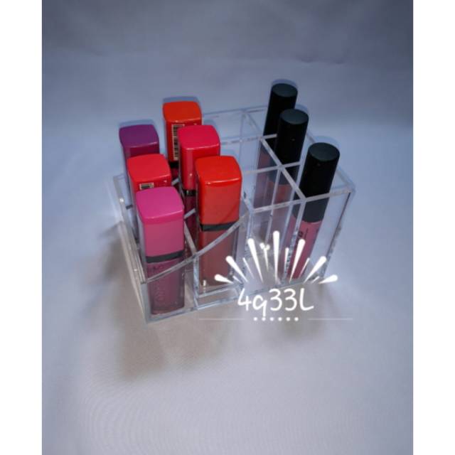 

Acrylic Tempat lipstik 12 slot