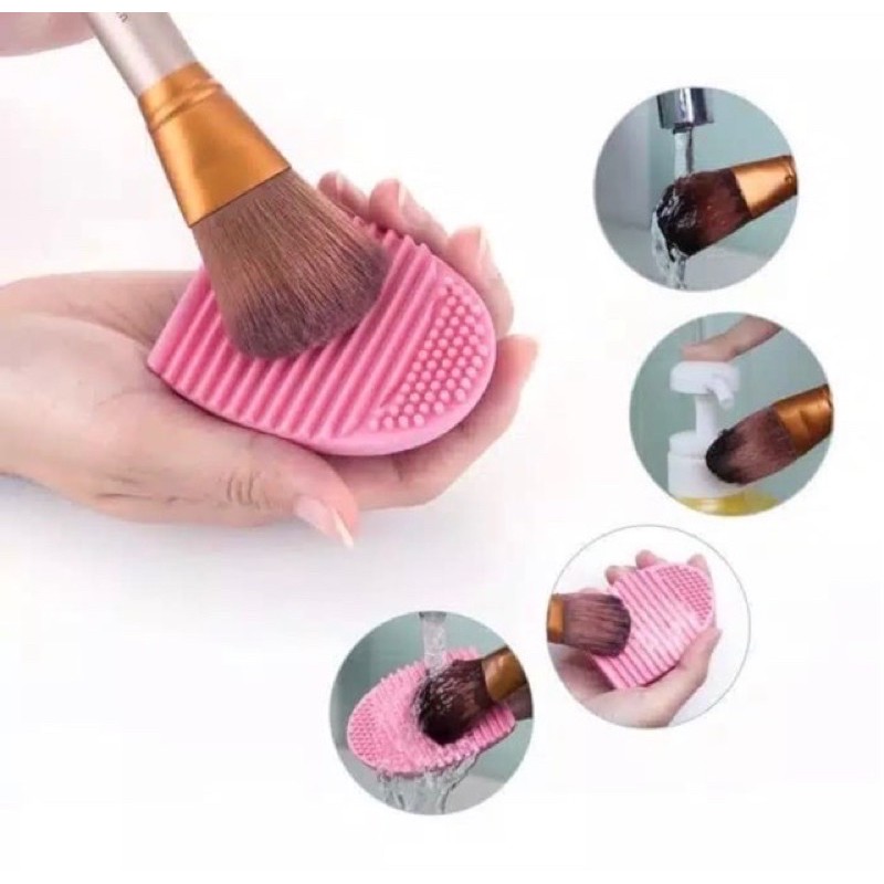 BRUSH EGG PADS PEMBERSIH KUAS MAKE-UP