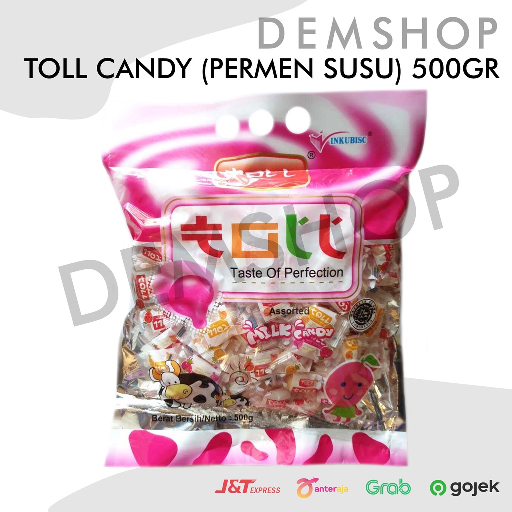 

Permen TOLL Permen susu korea kenyal | Milk candy orange taro stroberi