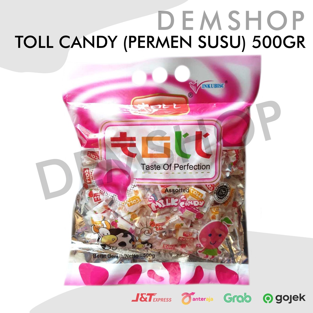 Permen TOLL Permen susu korea kenyal | Milk candy orange taro stroberi