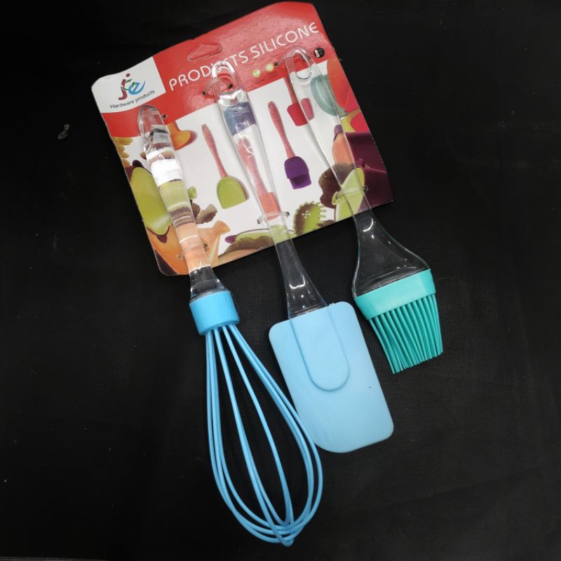 Silicone Kitchenware Baking Set 3 in 1 alat masak silikon MJ405