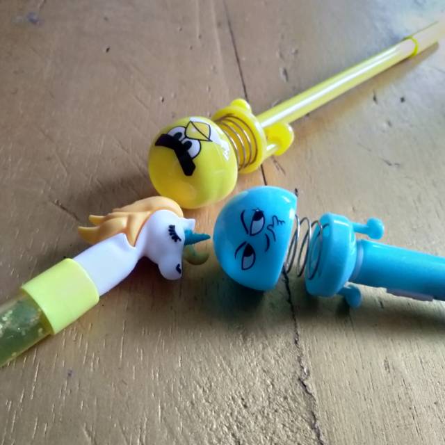

pulpen spring doll dan gliter