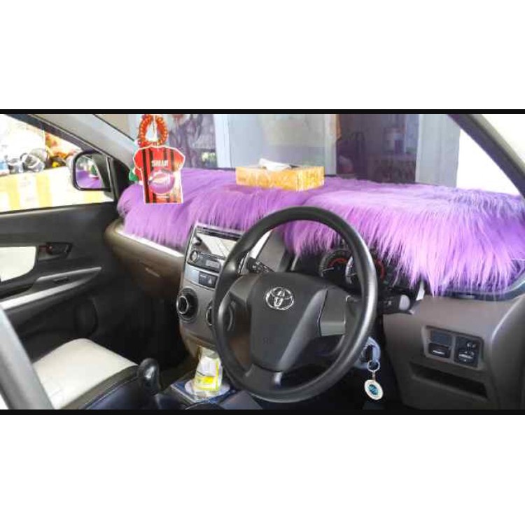 Karpet Bulu Penutup Dashboard Warna Ungu Axis / Ungu Muda Kualitas Premium Import Korea