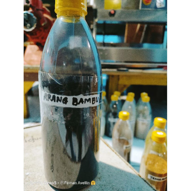 

Bubuk Arang Bambu/Activated Bamboo Charcoal 200Gram Kemasan Botol Cantik