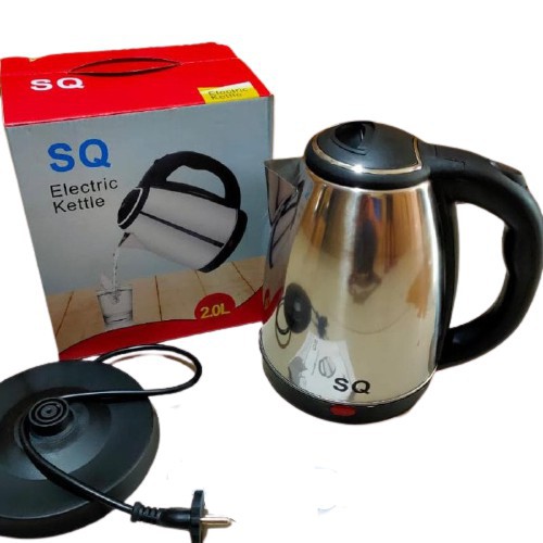 (COD) TEKO LISTRIK Pemanas Air SQ-18 2.0 LITER ELECTRIC KETTLE STAINLESS STEEL