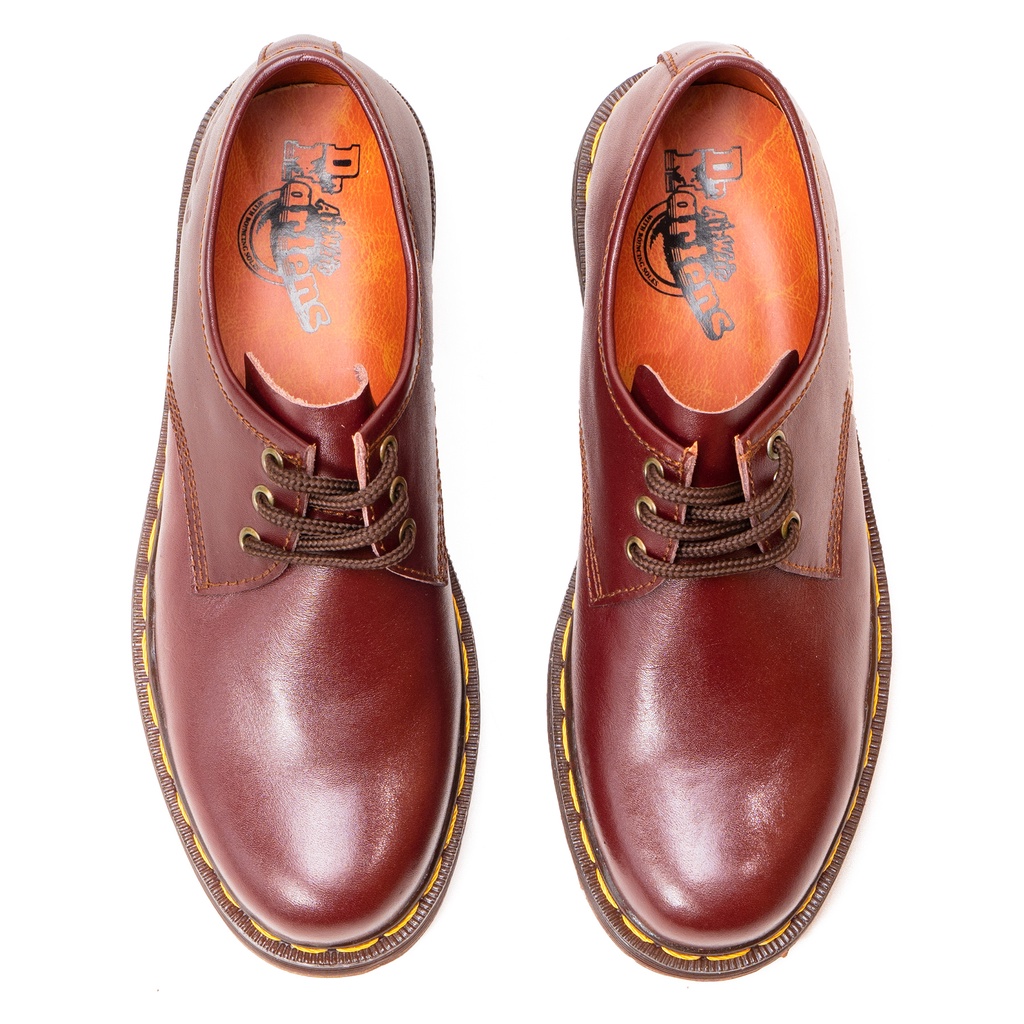 Sepatu Boots Pria Low Boot 3 Hole Kulit Asli Like Dr Martens 1060