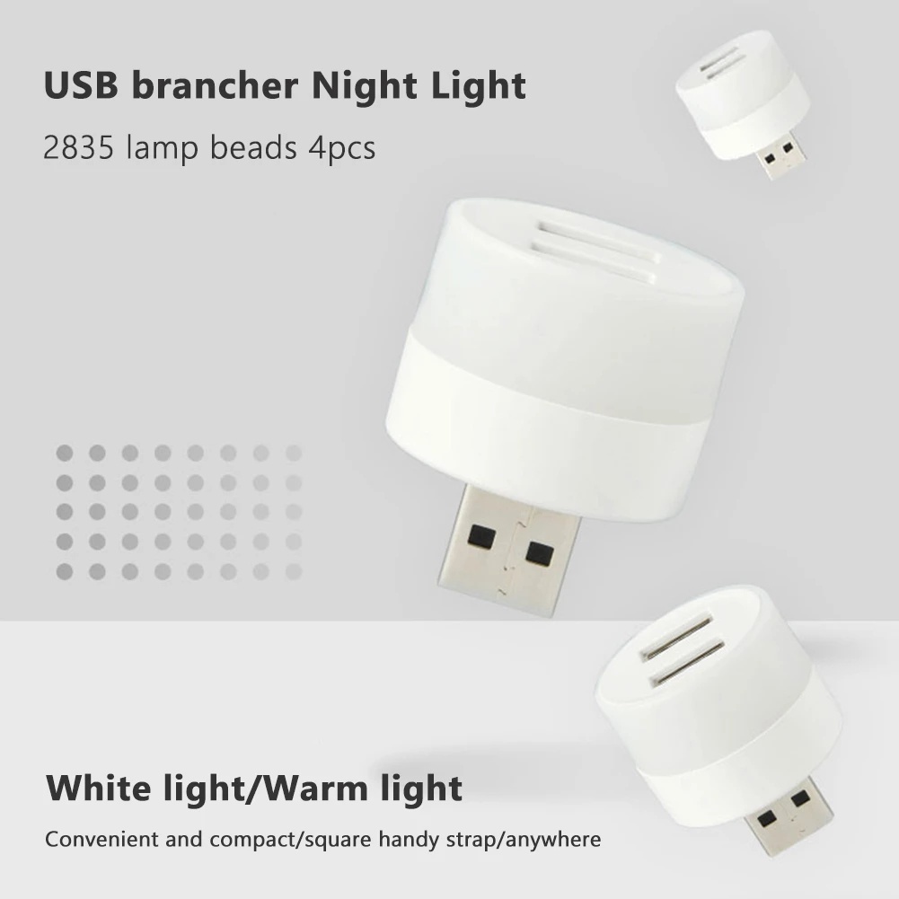 Lampu Malam LED USB Rechargeable Multifungsi Untuk Membaca