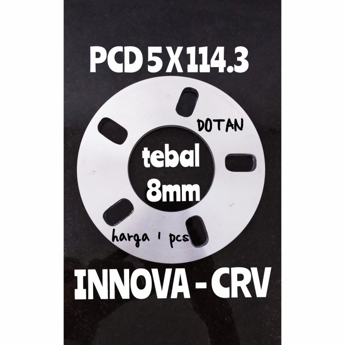 (PCD 5x114.3) 8mm SPISER BAN RODA VELG MOBIL INNOVA CRV RUSH / SPACER