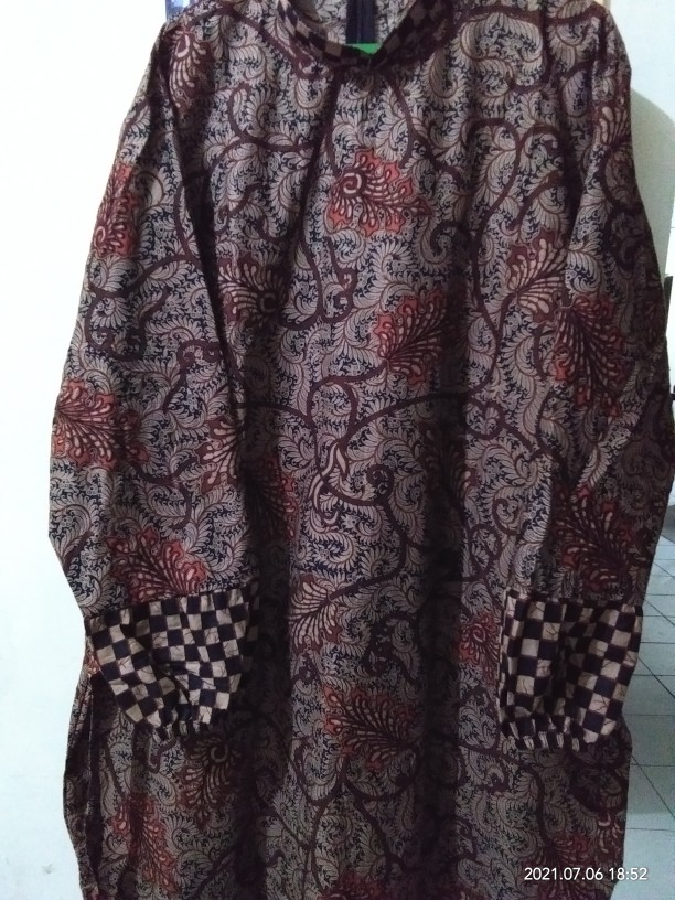 Gamis Batik Bisa Cod Padi Sekar Cantik Kubis Kipas Daun Berasan