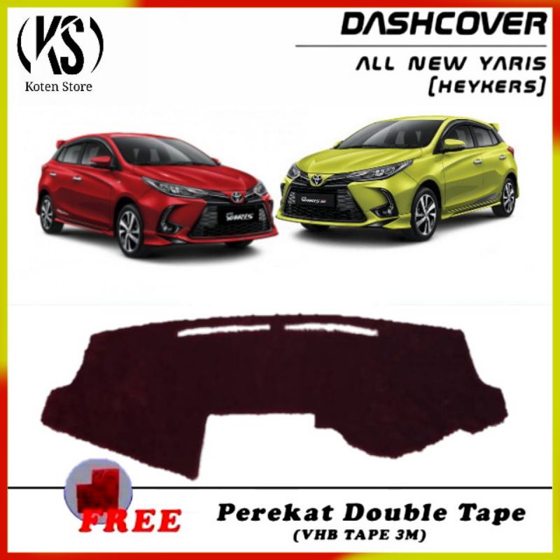 Cover Dashboard Mobil All New Yaris 2014-2021 (Bulu Rasfur) / Karpet Bulu Dashboard Mobil / Cover Bu