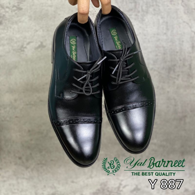 Sepatu Pantofel Pria Formal Tali Model Baru Pantopel Kerja Kulit Asli Pentopel Yal Barneet 887