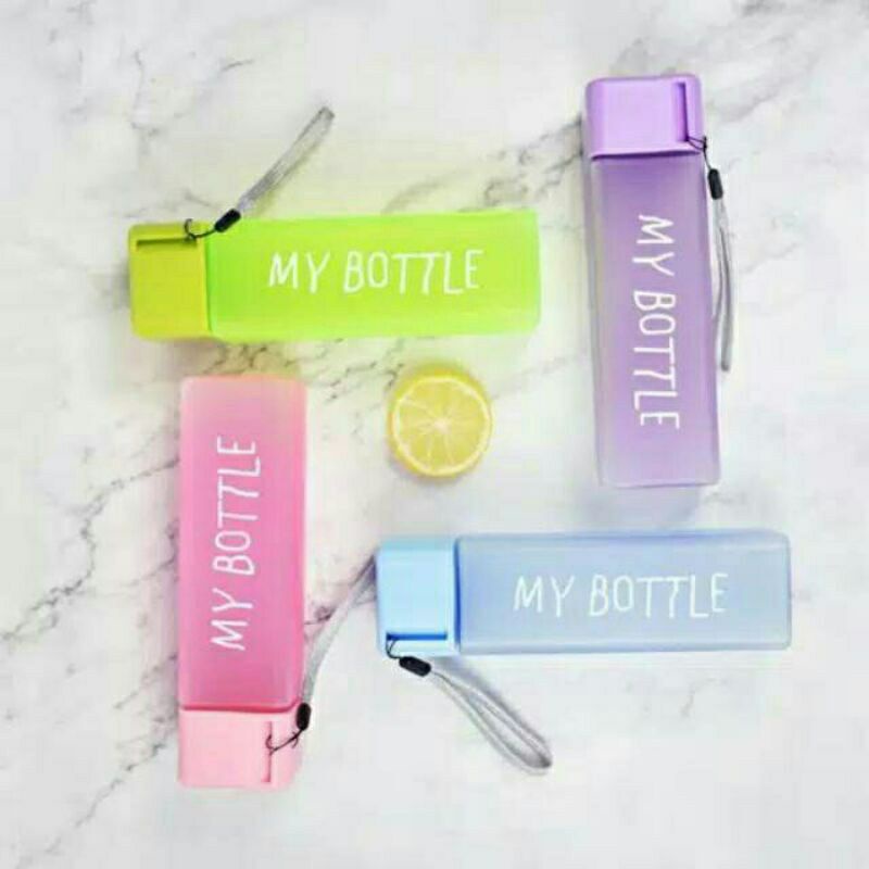 A ( AH07 ) MY BOTTLE KOTAK / MY BOTTLE BENTUK KOTAK / SQUARE BOTTLE