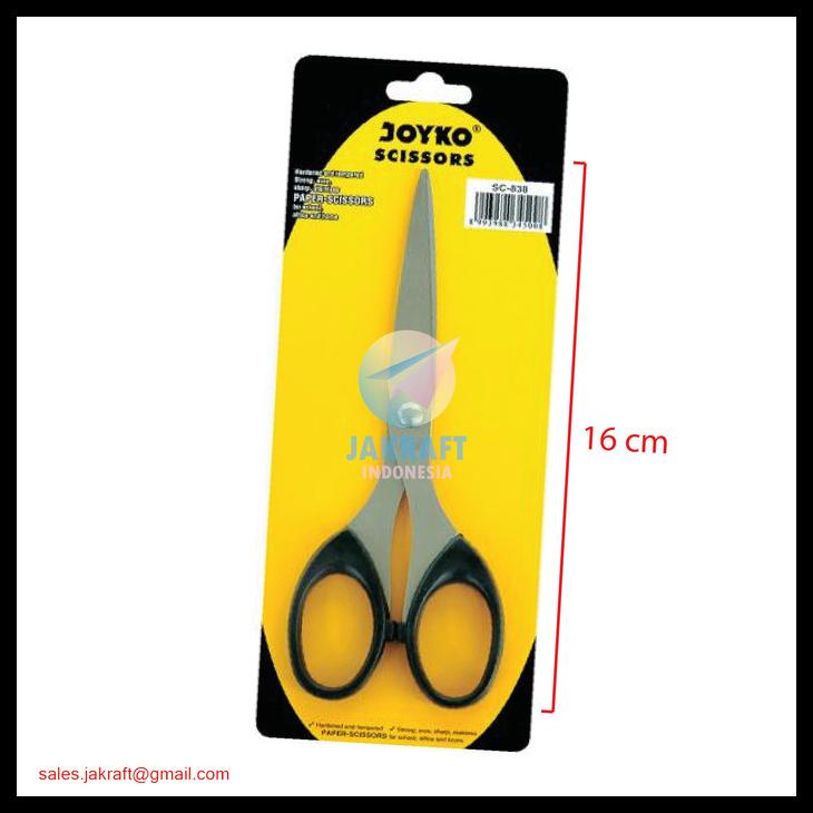 

Gunting Kertas Sedang Joyko Sc-838 16 Cm Tajam Stainless Steel Kode 936