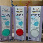 Masker earloop KN 95 BESTMED surgical 4 ply. putih.merah.hijau.isi 20 pcs