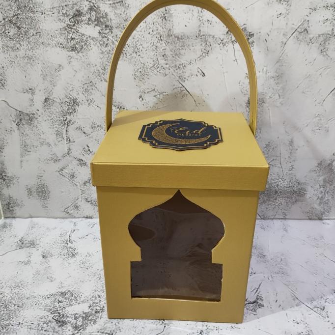 

Box Hampers Hijau / Lebaran / Idul fitri muat 3 toples bulat 500 gr