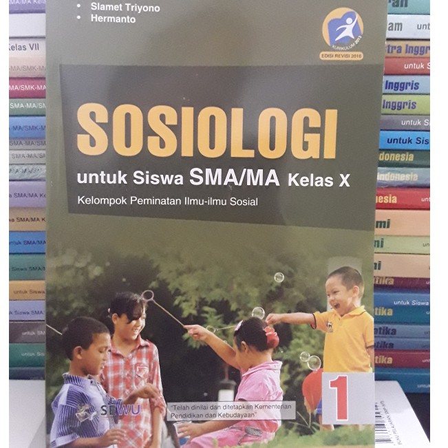 Buku Sosiologi Sma Kelas X Peminatan Kurikulum 2013 Revisi Slamet Triyono Shopee Indonesia