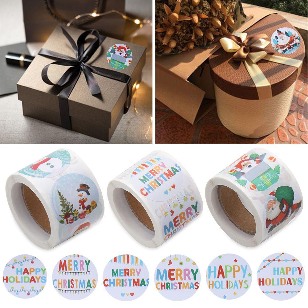 Populer Stiker Natal Perlengkapan Pesta Pernikahan Dekorasi Baking Sign Seal Sticker