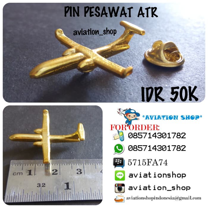 Diecast Pesawat - Miniatur Pesawat Garuda - Diecast Pesawat Jet Pin Pesawat Boeing 737 , Md , Atr