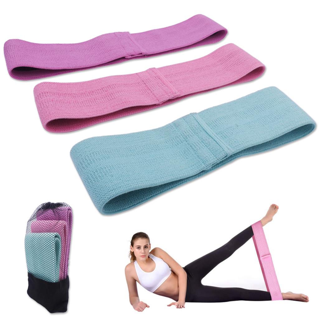 PROMO!Alat fitnes Resistance Bands Set Alat olahraga Non Slip Booty Bands