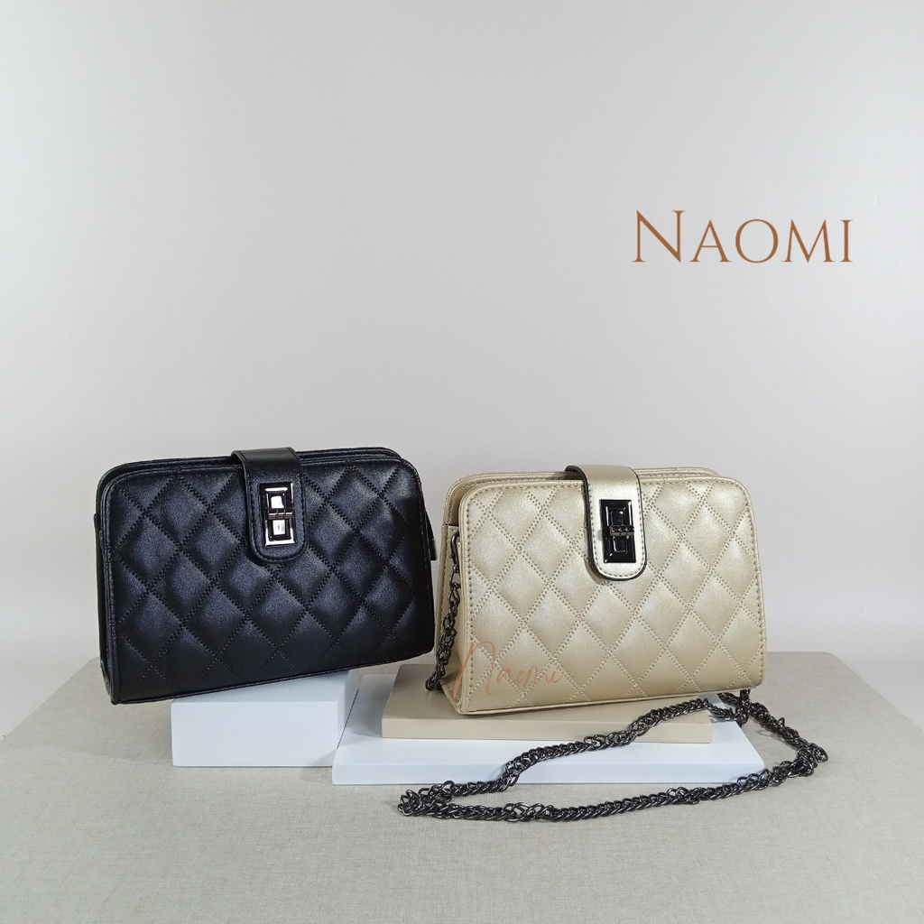 NAOMI - Jenifer Sling Bag Import Premium Rantai Tebal - Tas Slempang Kulit Sintetis Wanita - Tas Hangout Terbaru Latest product Dewasa Rantai - Sling Bag Wisuda- Tas Wanita - Jenipher Bag - Tas Naomi - Naomi Bag