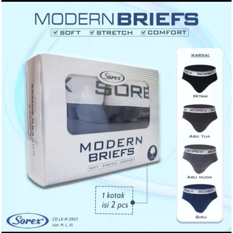 Celana dalam pria Sorex M 3901 modern brief (1pcs)