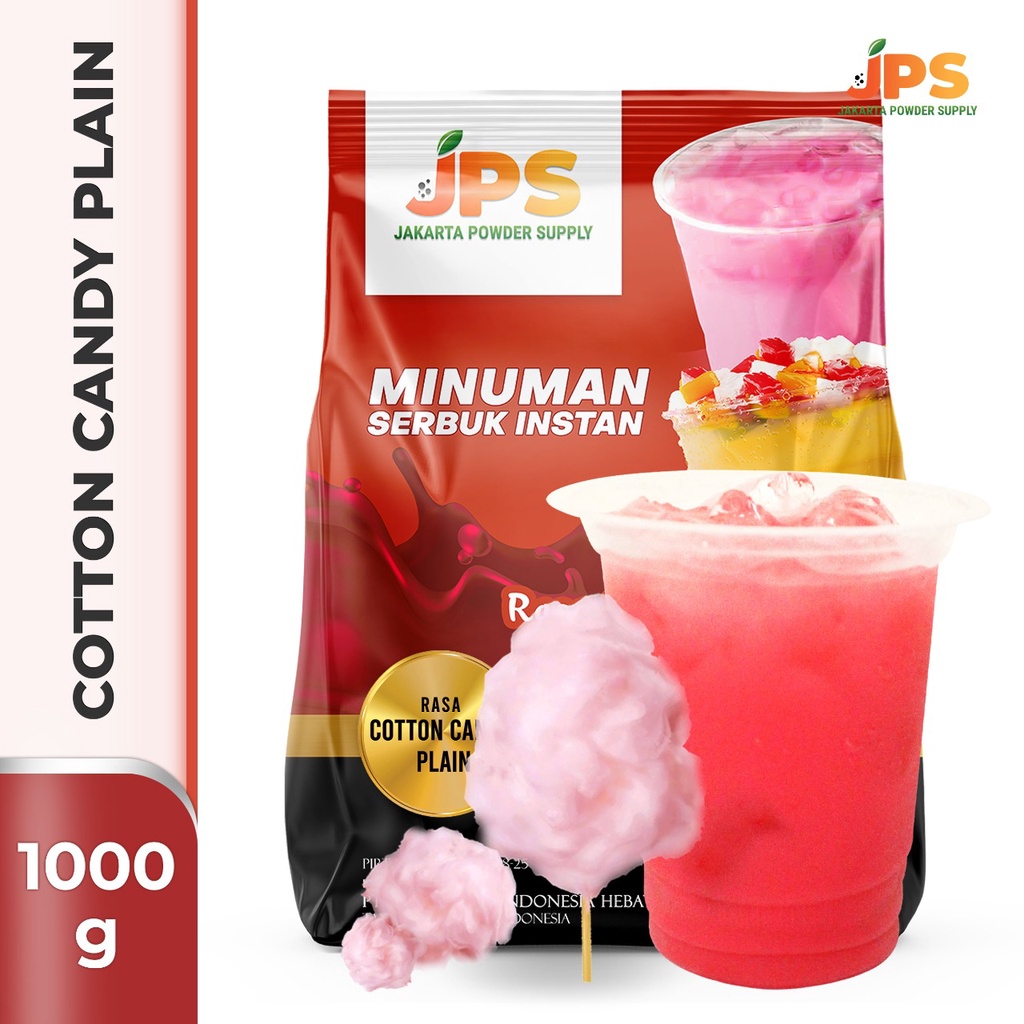 

JPS Cotton Candy Plain Serbuk Powder Bubuk Minuman 1kg
