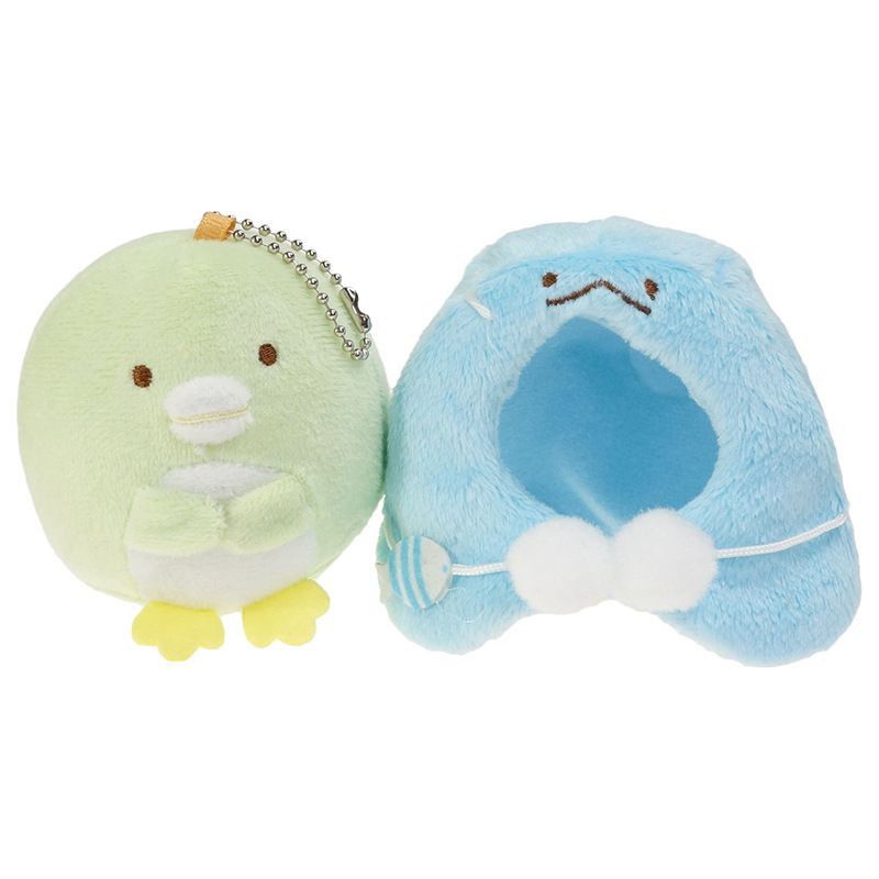 10cm Boneka Kawaii Sumikko Gurashi Plush Toy Keychain Soft Pendant Stuffed Cloak Doll Gift Mainan