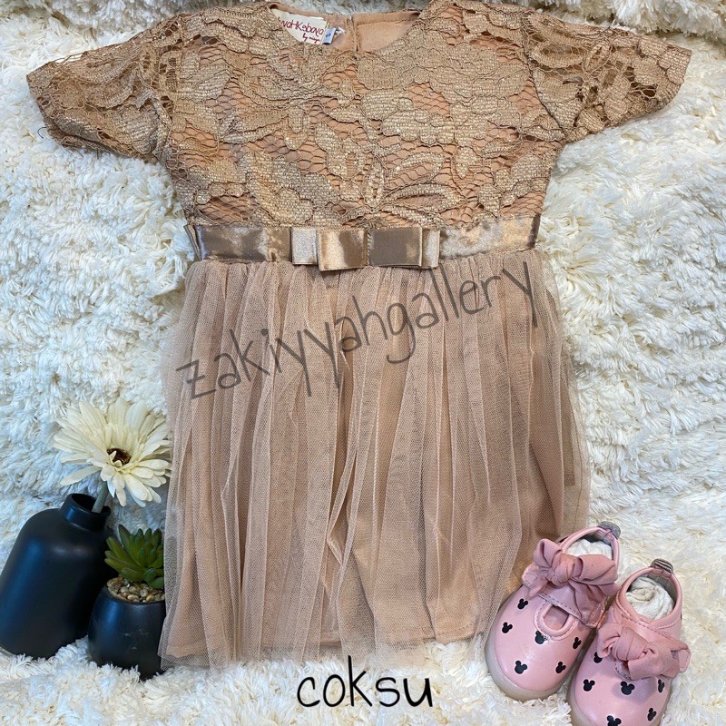 DRESS BROKAT ANAK / DRESS ANAK KONDANGAN / DRESS ANAK COUPLE