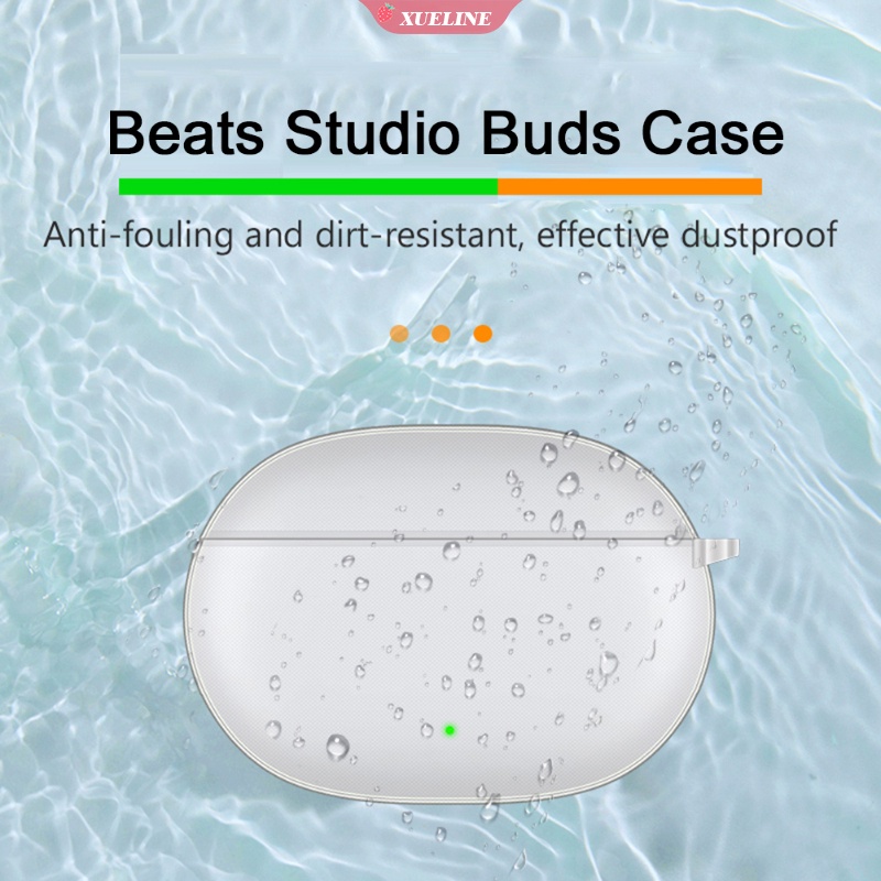 Case TPU Bening Cover Headphone Wireless Bluetooth Noise Canceling Dengan Gantungan Kunci Untuk Beats Studio