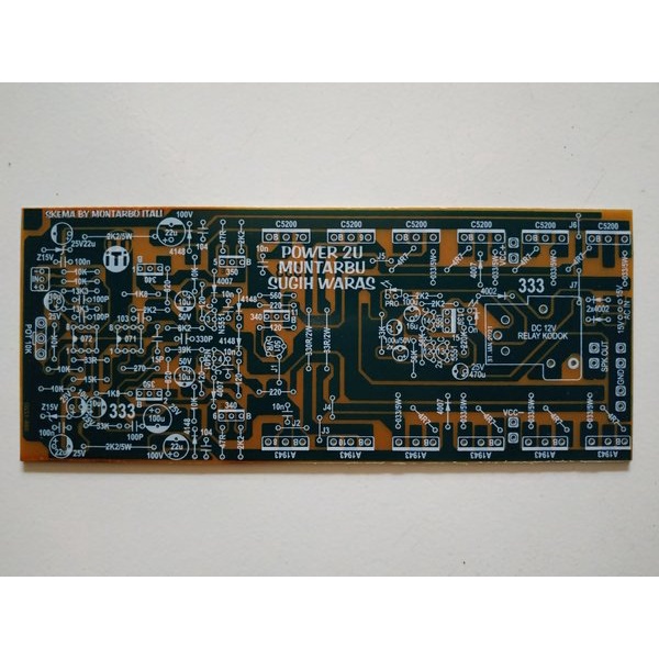 PCB Power Amplifier Montarbo 2U 20cm MTBO