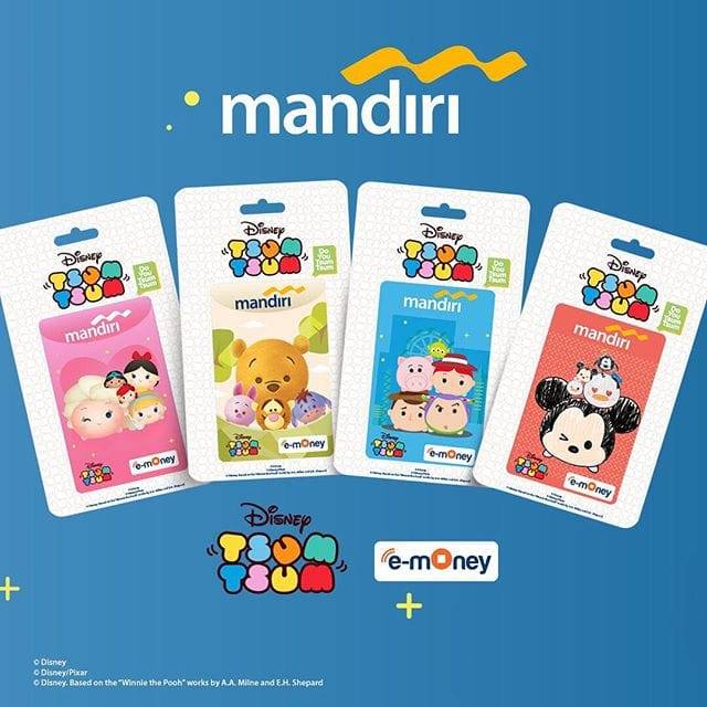 Mandiri eMoney Disney TSUM - TSUM ORI /Like eTOLL Tapcash Flazz or Brizzi