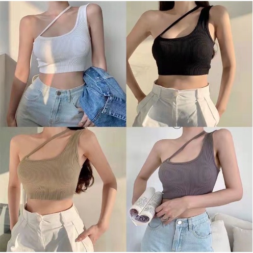 RSB BR185 Bh Tanktop Crop Top Tali Samping Pakaian Dalam Wanita Cewek Korea Tank Top Cup Bra