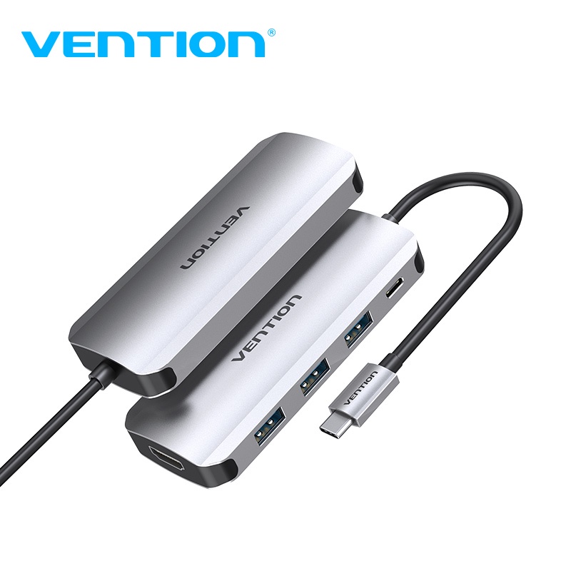 Vention Multiport 5in1 Type-C to HDMI USB3.0x3 PD